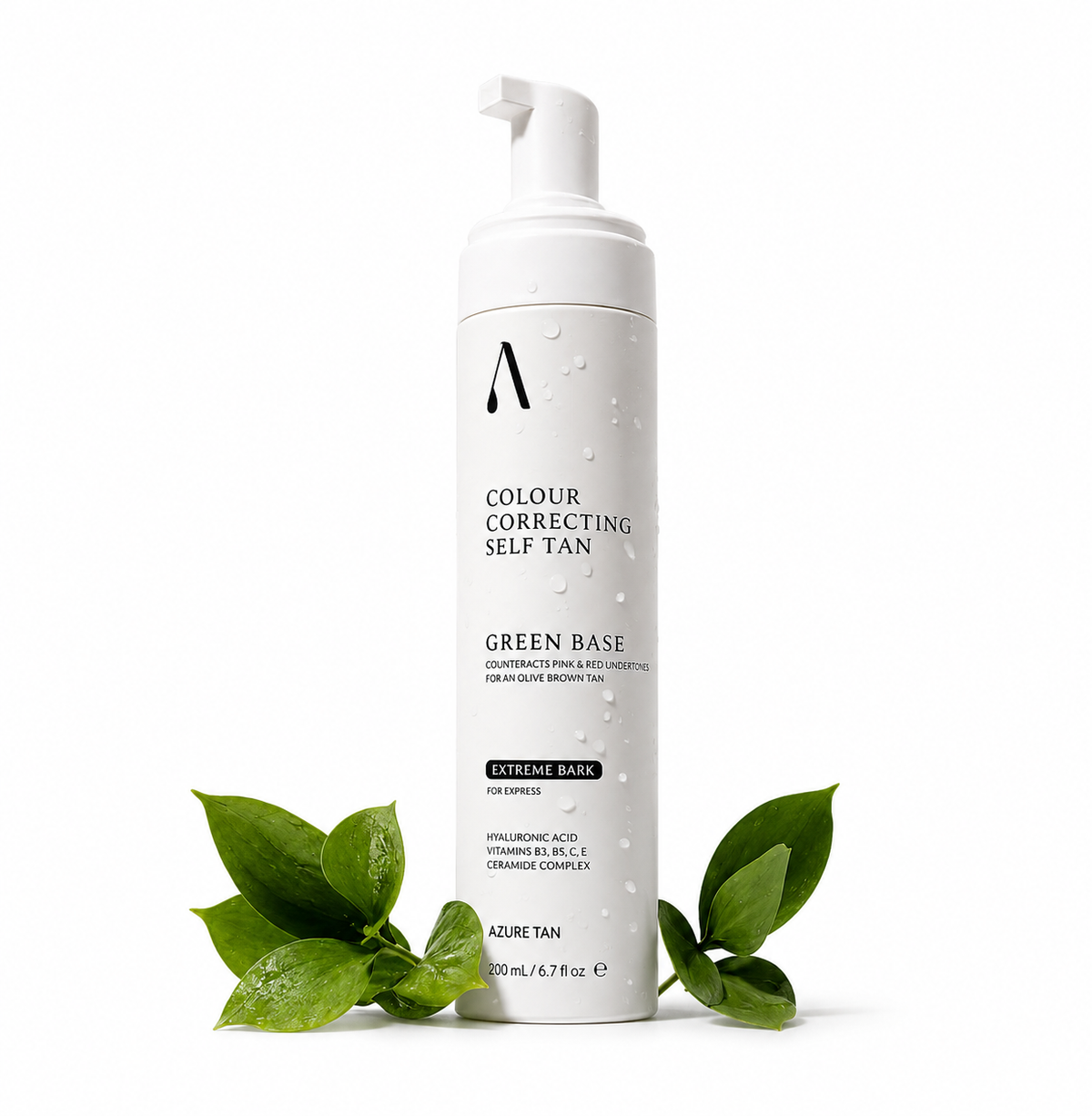 Azure Tan Self Tan Mousse – Green Base – Extreme Dark
